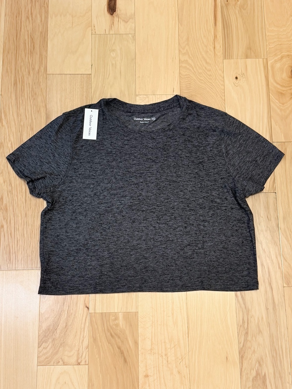 NWT Outdoor Voices Women’s CloudKnit Boxy Short Sleeve Tee Shirt